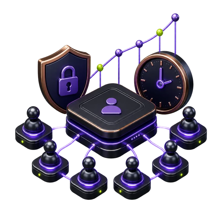 Connected learning cohort with institutional controls, scheduling, and rising analytics
